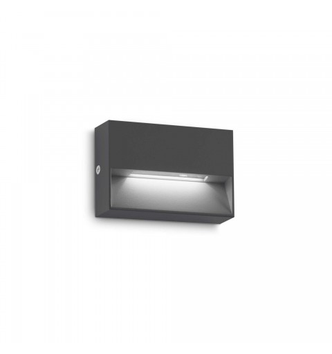 Ideal Lux DEDRA AP SMALL ANTRACITE Mod. 328645 Lampada Da Parete 1 Luce