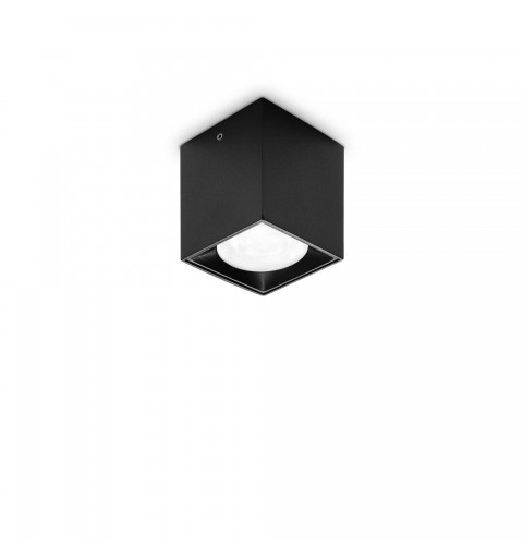 Ideal Lux DOT PL SQUARE NERO 3000K Mod. 319803 Lampada Da Soffitto 1 Luce