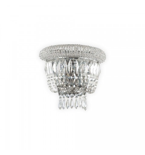 Ideal Lux DUBAI AP2 CROMO Mod. 207155 Lampada Da Parete 2 Luci