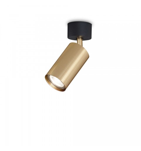 Ideal Lux DYNAMITE PL1 OTTONE Mod. 244662 Lampada Da Soffitto 1 Luce