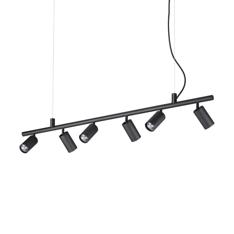 Ideal Lux DYNAMITE SP6 NERO Mod. 231396 Lampada A Sospensione 6 Luci