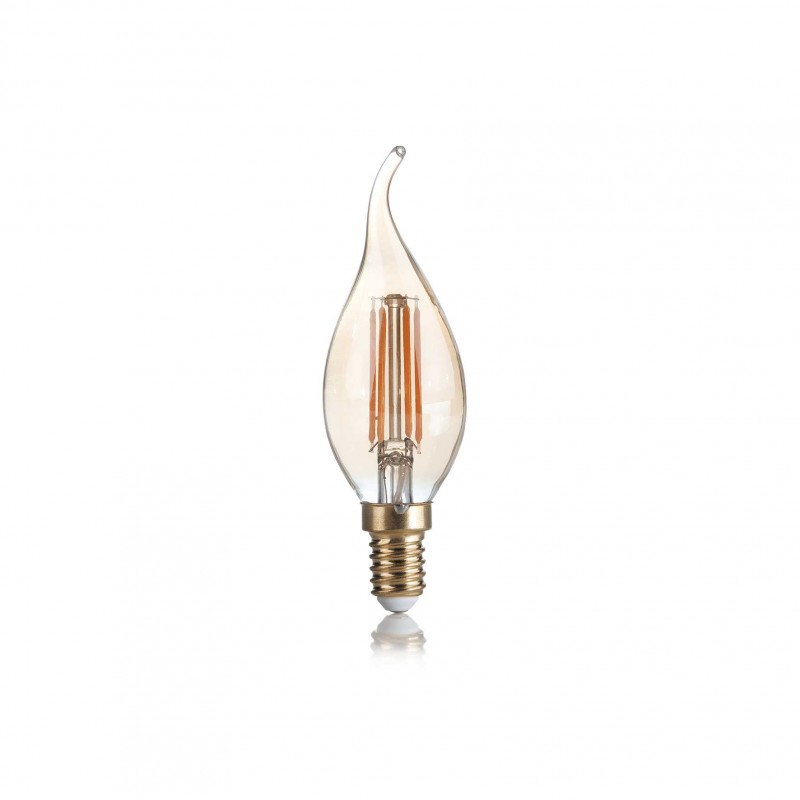 Ideal Lux E14 CANDELA 4W 2200K CRI80 AMBRA Mod. 151663 Lampadina