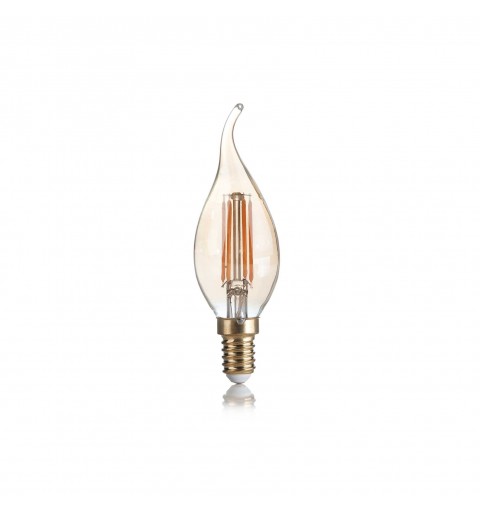 Ideal Lux E14 CANDELA 4W 2200K CRI80 AMBRA Mod. 151663 Lampadina