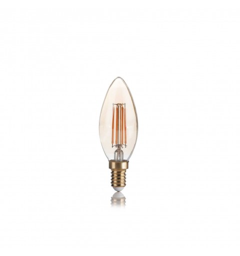 Ideal Lux E14 OLIVA 4W 2200K CRI80 AMBRA Mod. 151649 Lampadina