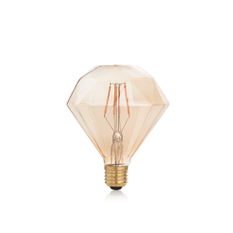 Ideal Lux E27 DIAMOND 4W 1800K AMBRA Mod. 201269 Lampadina