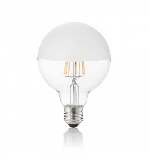 Ideal Lux E27 GLOBO D095 08W 3000K CRI80 SATIN MEZZA Mod. 157597 Lampadina