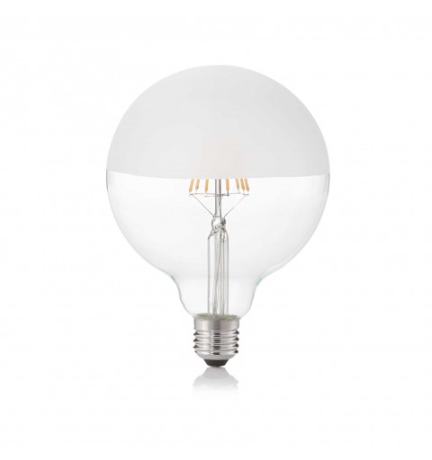 Ideal Lux E27 GLOBO D125 08W 3000K CRI80 SATIN MEZZA Mod. 157580 Lampadina