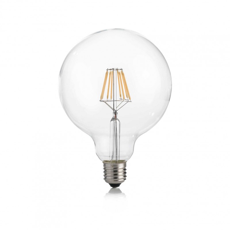 Ideal Lux E27 GLOBO D125 08W 3000K CRI80 TRASP Mod. 101347 Lampadina