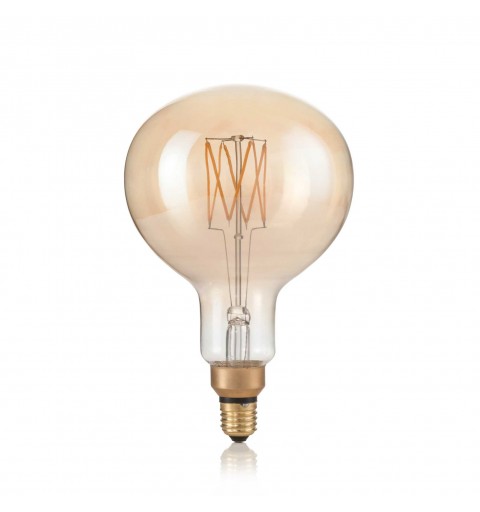 Ideal Lux E27 GLOBO D160 04W 2200K CRI80 AMBRA Mod. 129877 Lampadina