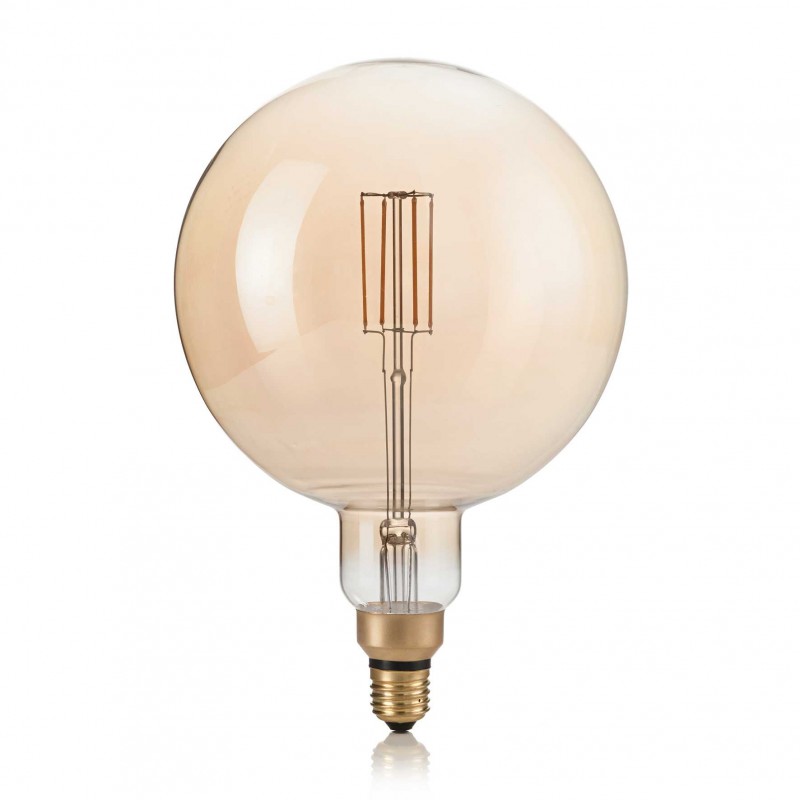 Ideal Lux E27 GLOBO D195 04W 2200K CRI80 AMBRA Mod. 130187 Lampadina