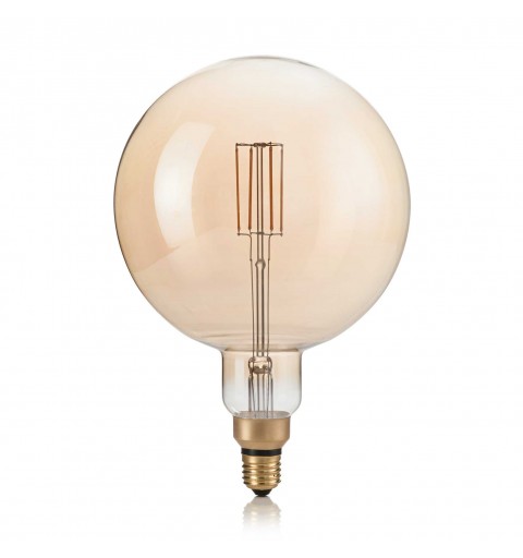 Ideal Lux E27 GLOBO D195 04W 2200K CRI80 AMBRA Mod. 130187 Lampadina