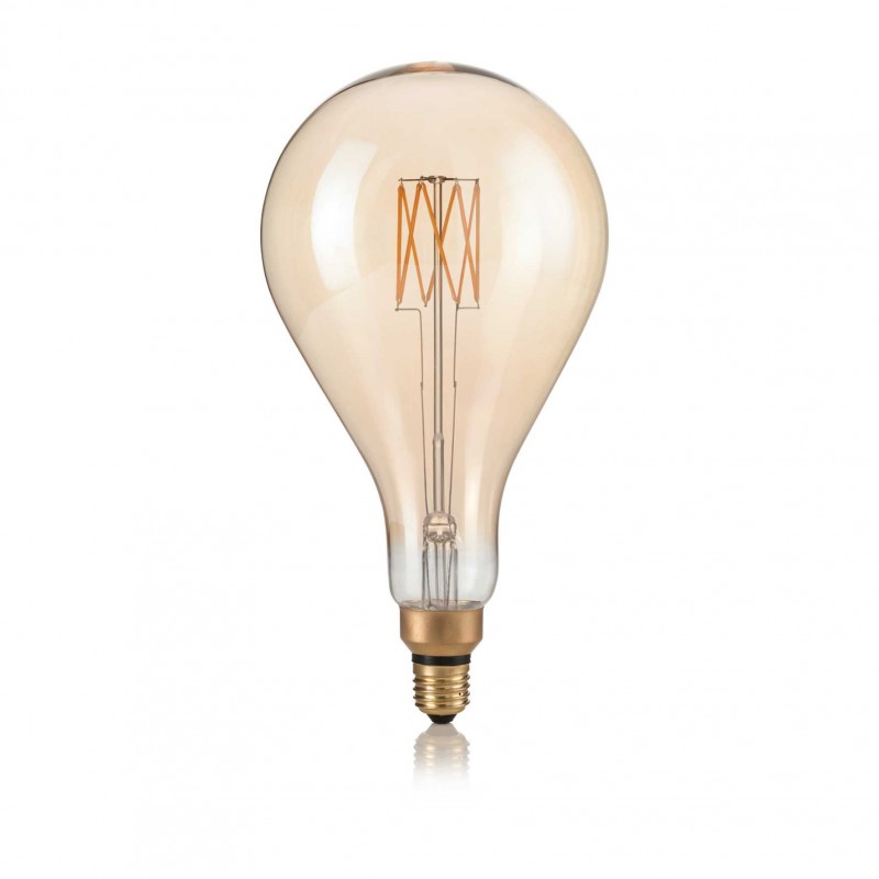 Ideal Lux E27 GOCCIA 08W 2200K CRI80 AMBRA Mod. 130163 Lampadina