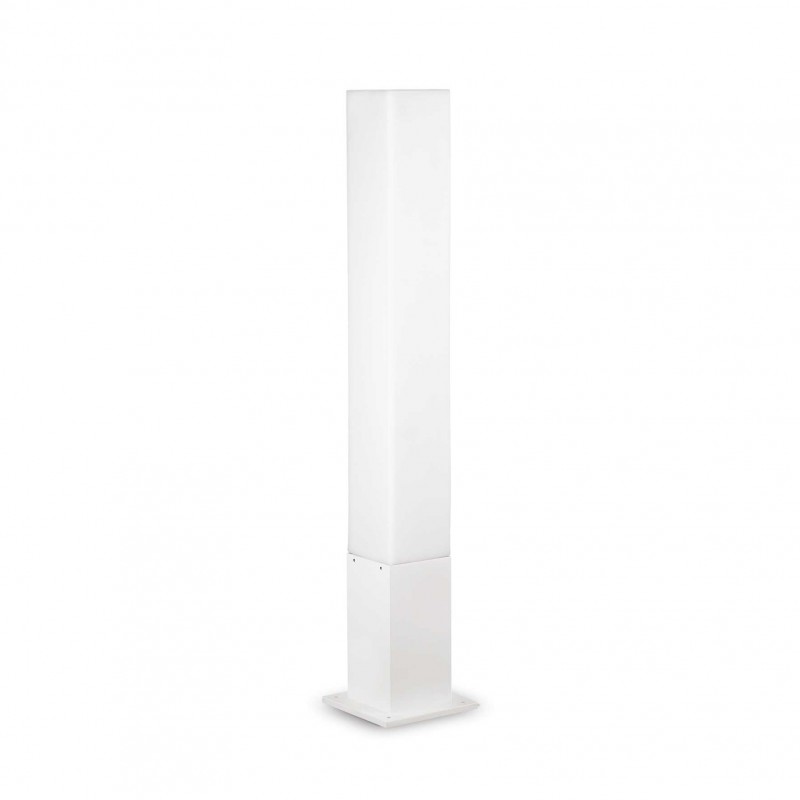 Ideal Lux EDO OUTDOOR PT1 SQUARE BIANCO Mod. 142999 Lampada Da Terra 1 Luce