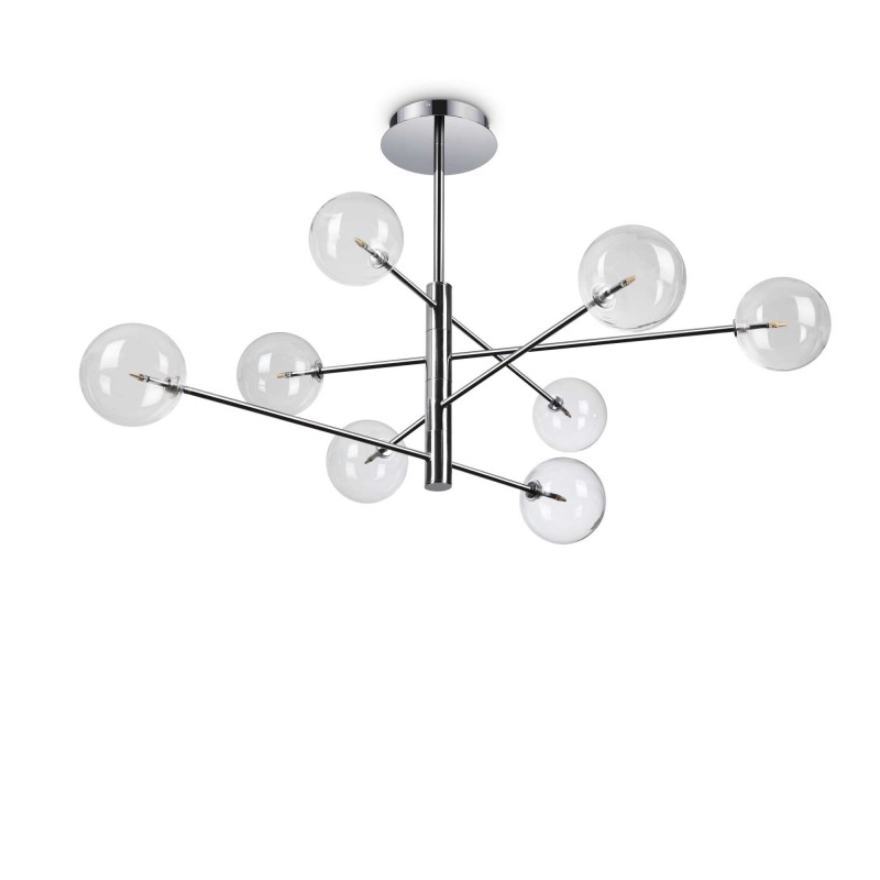 Ideal Lux EQUINOXE SP8 CROMO Mod. 275178 Lampada A Sospensione 8 Luci