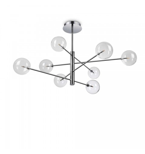 Ideal Lux EQUINOXE SP8 CROMO Mod. 275178 Lampada A Sospensione 8 Luci