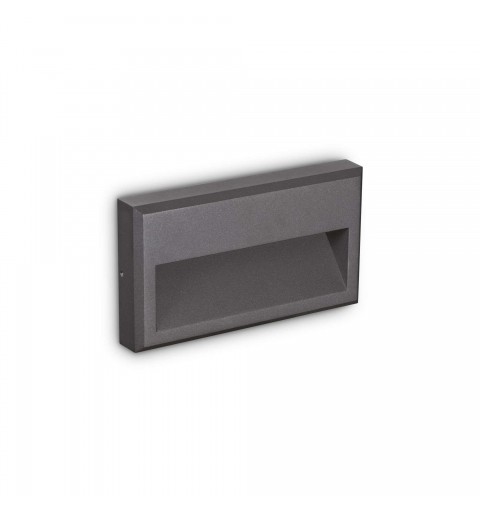 Ideal Lux FEBE-1 AP ANTRACITE 4000K Mod. 322285 Lampada Da Parete 1 Luce