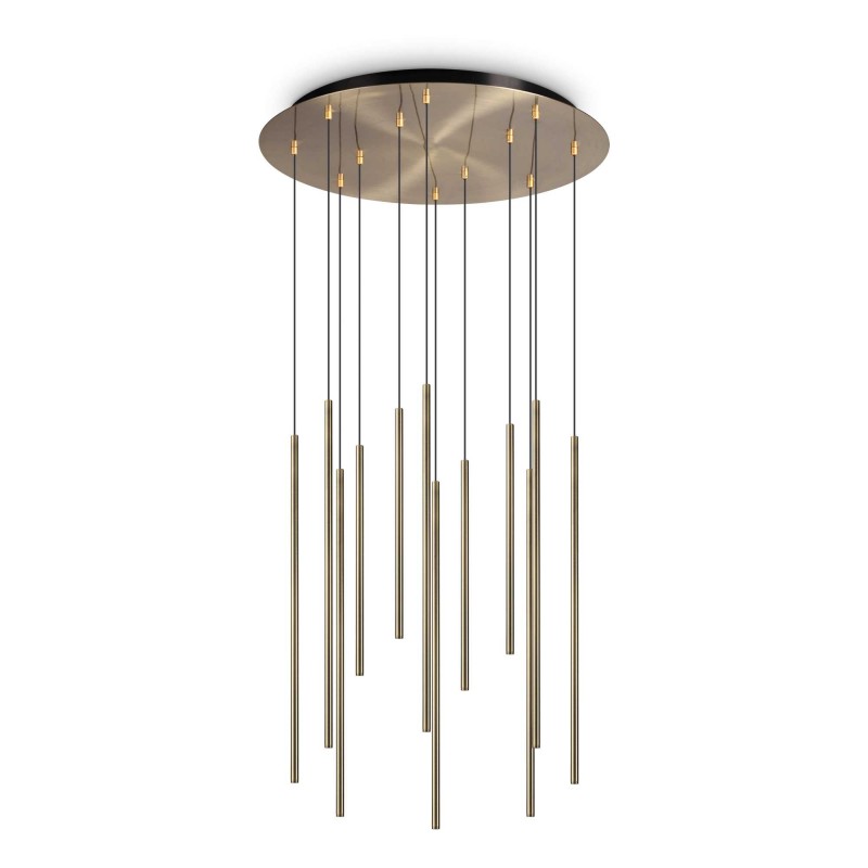 Ideal Lux FILO SP12 OTTONE Mod. 263663 Lampada A Sospensione 12 Luci