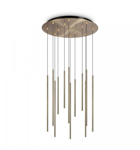 Ideal Lux FILO SP12 OTTONE Mod. 263663 Lampada A Sospensione 12 Luci