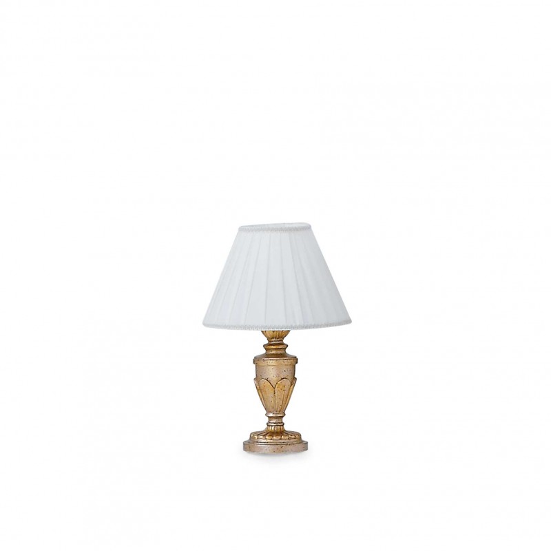 Ideal Lux FIRENZE TL1 ORO Mod. 020853 Lampada Da Tavolo 1 Luce