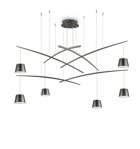 Ideal Lux FISH SP6 Mod. 196992 Lampada A Sospensione 6 Luci