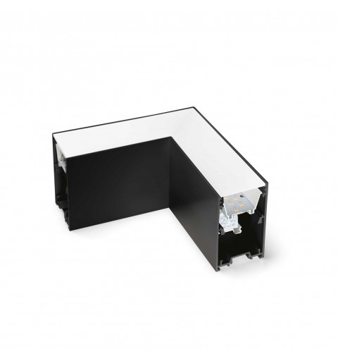 Ideal Lux FLUO CORNER 4000K BK Mod. 191461 Angolo Con Luci