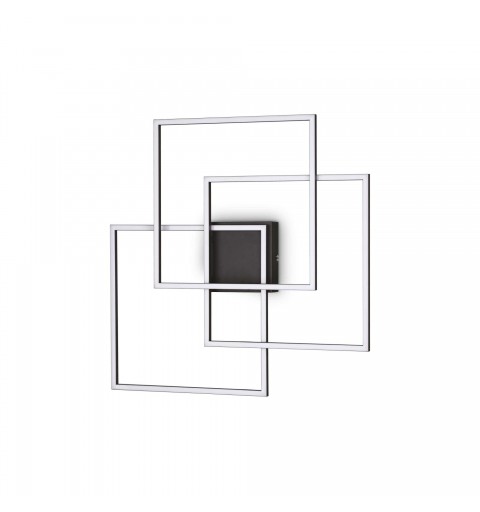 Ideal Lux FRAME PL QUADRATO NERO Mod. 270678 Lampada Da Soffitto 1 Luce