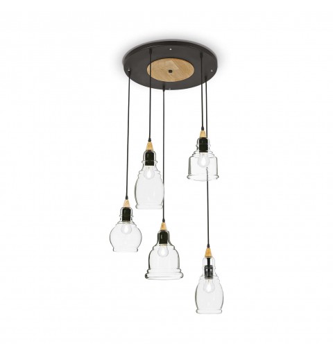 Ideal Lux GRETEL SP5 Mod. 103174 Lampada A Sospensione 5 Luci