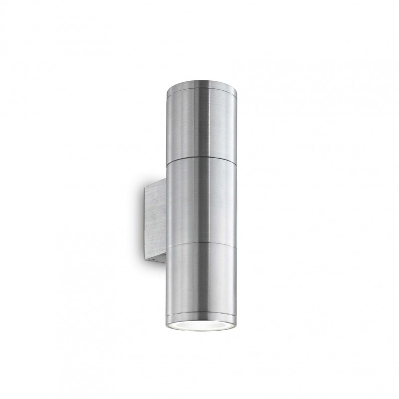 Ideal Lux GUN AP2 SMALL ALLUMINIO Mod. 033013 Lampada Da Parete 2 Luci