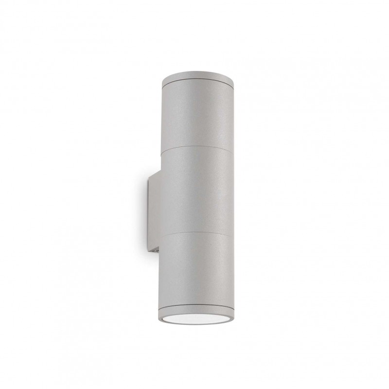 Ideal Lux GUN AP2 SMALL GRIGIO Mod. 163628 Lampada Da Parete 2 Luci