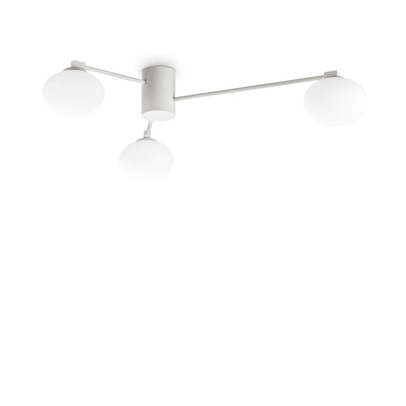 Ideal Lux HERMES PL3 D90 BIANCO Mod. 322674 Lampada Da Soffitto 3 Luci