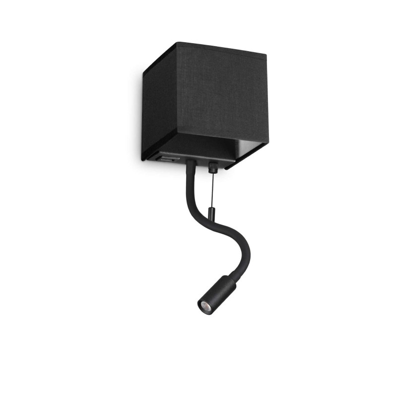 Ideal Lux KID MAP2 NERO Mod. 307466 Lampada Da Parete 2 Luci Ideal Lux KID MAP2 NERO Mod. 307466 Lampada Da Parete 2 Luci