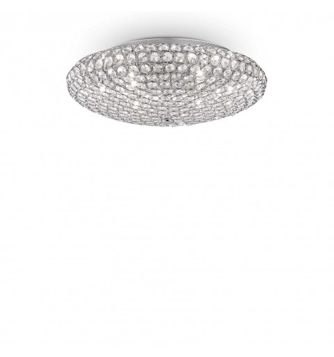 Ideal Lux KING PL9 CROMO Mod. 073255 Lampada Da Soffitto 9 Luci