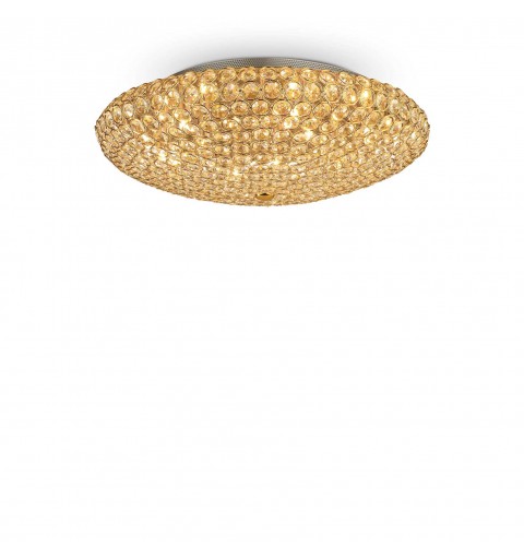 Ideal Lux KING PL9 ORO Mod. 073262 Lampada Da Soffitto 9 Luci