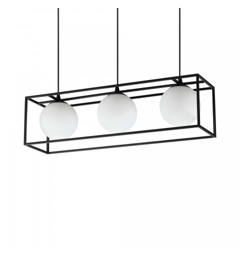 Ideal Lux LINGOTTO SP3 NERO Mod. 304144 Lampada A Sospensione 3 Luci