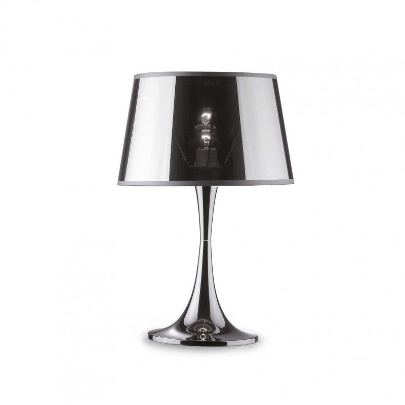 Ideal Lux LONDON TL1 BIG CROMO Mod. 032375 Lampada Da Tavolo 1 Luce