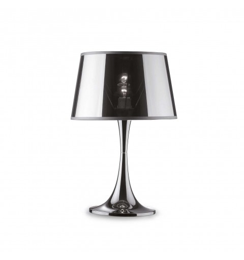 Ideal Lux LONDON TL1 BIG CROMO Mod. 032375 Lampada Da Tavolo 1 Luce