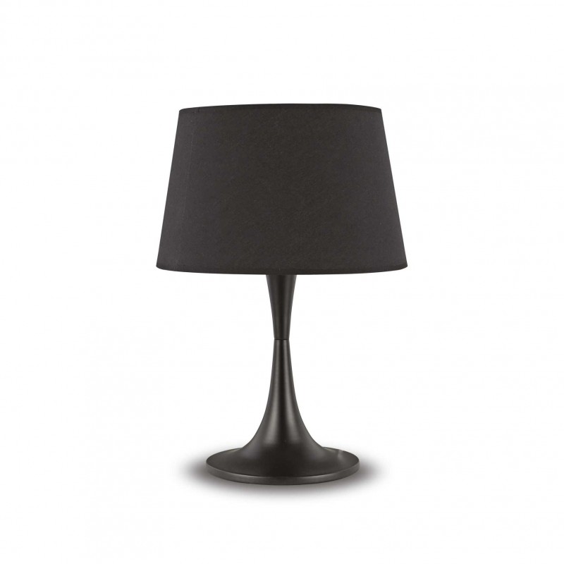 Ideal Lux LONDON TL1 BIG NERO Mod. 110455 Lampada Da Tavolo 1 Luce