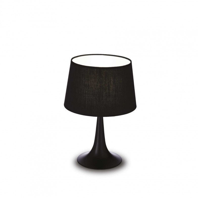 Ideal Lux LONDON TL1 SMALL NERO Mod. 110554 Lampada Da Tavolo 1 Luce