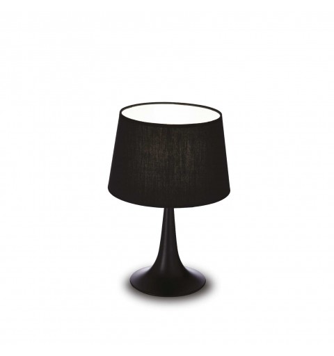 Ideal Lux LONDON TL1 SMALL NERO Mod. 110554 Lampada Da Tavolo 1 Luce