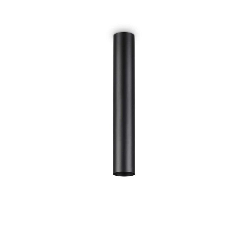Ideal Lux LOOK PL1 H40 NERO Mod. 233192 Lampada Da Soffitto 1 Luce