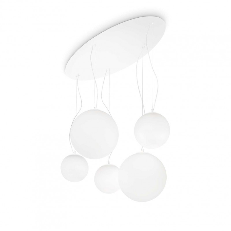 Ideal Lux MAPA BIANCO SP5 Mod. 043562 Lampada A Sospensione 5 Luci