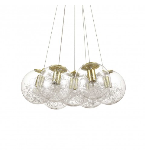 Ideal Lux MAPA SAT SP7 OTTONE Mod. 176000 Lampada A Sospensione 7 Luci