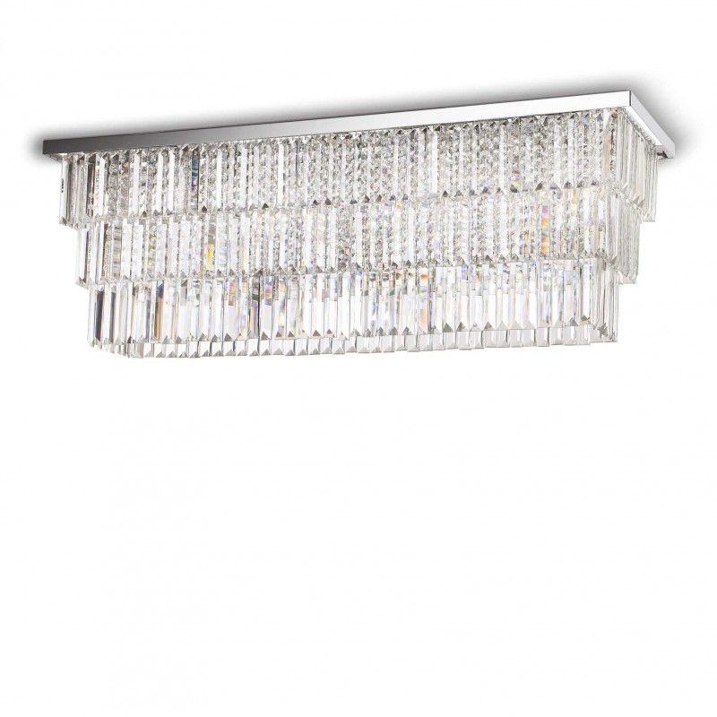 Ideal Lux MARTINEZ PL8 CROMO Mod. 166285 Lampada Da Soffitto 8 Luci