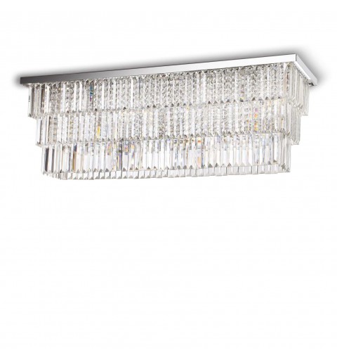 Ideal Lux MARTINEZ PL8 CROMO Mod. 166285 Lampada Da Soffitto 8 Luci