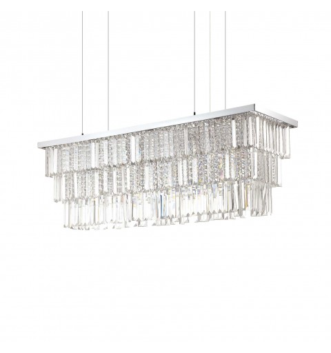 Ideal Lux MARTINEZ SP8 CROMO Mod. 166360 Lampada A Sospensione 8 Luci
