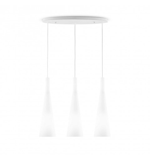 Ideal Lux MILK SP3 Mod. 030326 Lampada A Sospensione 3 Luci