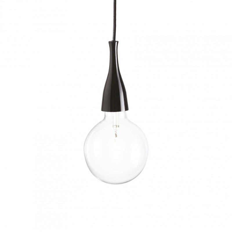 Ideal Lux MINIMAL SP1 NERO Mod. 009407 Lampada A Sospensione 1 Luce