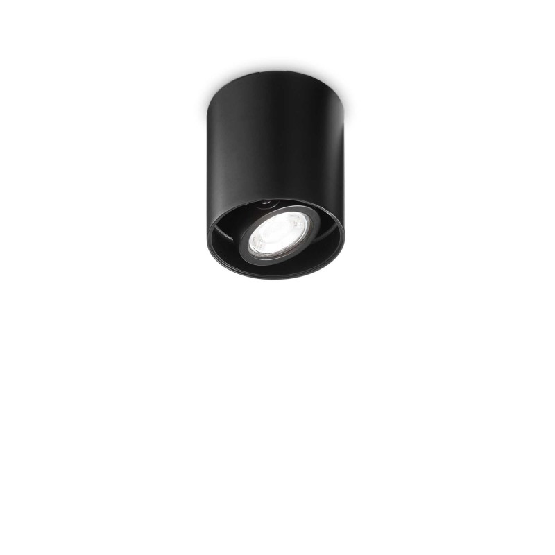 Ideal Lux MOOD PL1 D09 ROUND NERO Mod. 243924 Lampada Da Soffitto 1 Luce