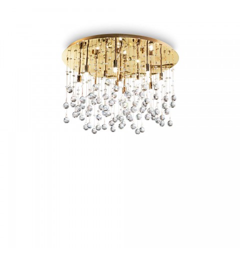 Ideal Lux MOONLIGHT PL12 ORO Mod. 082783 Lampada Da Soffitto 12 Luci