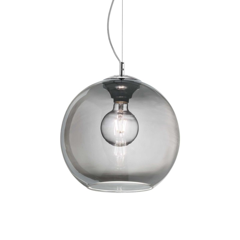 Ideal Lux NEMO SP1 D40 FUME' Mod. 094229 Lampada A Sospensione 1 Luce Ideal Lux NEMO SP1 D40 FUME' Mod. 094229 Lampada A Sospensione 1 Luce